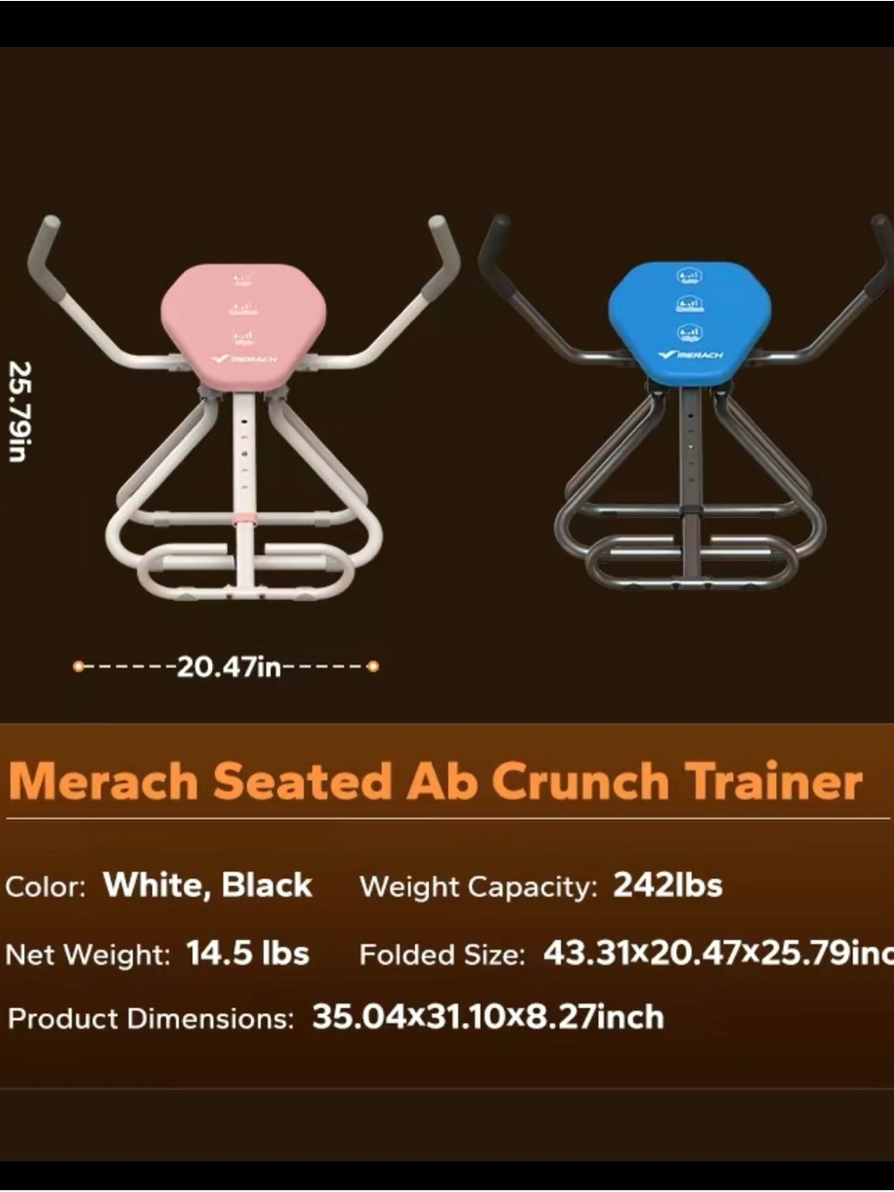 Foldable Pink Abdominal Exercise Machine - Picture 3 of 11